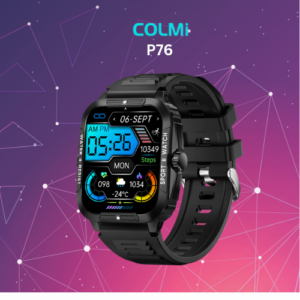 Colmi Bluetooth Calling Smart Watch P76-Black