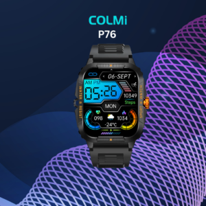 Colmi Bluetooth Calling Smart Watch P76-Black Orange